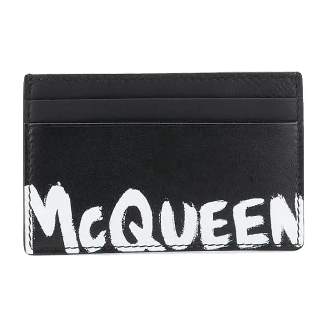 Alexander McQueen Logo Stamp Card Holder-0