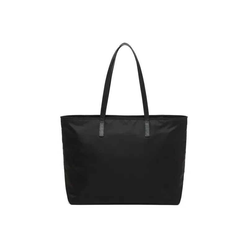PRADA Recycled Nylon Tote Bag Shopping Bag Shoulder Bag Handbag Small Size Women's Black-3