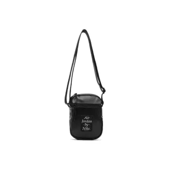 Jordan Cotton Cell Phone Pouch, Shoulder Bag, Crossbody Bag Regular Unisex Black