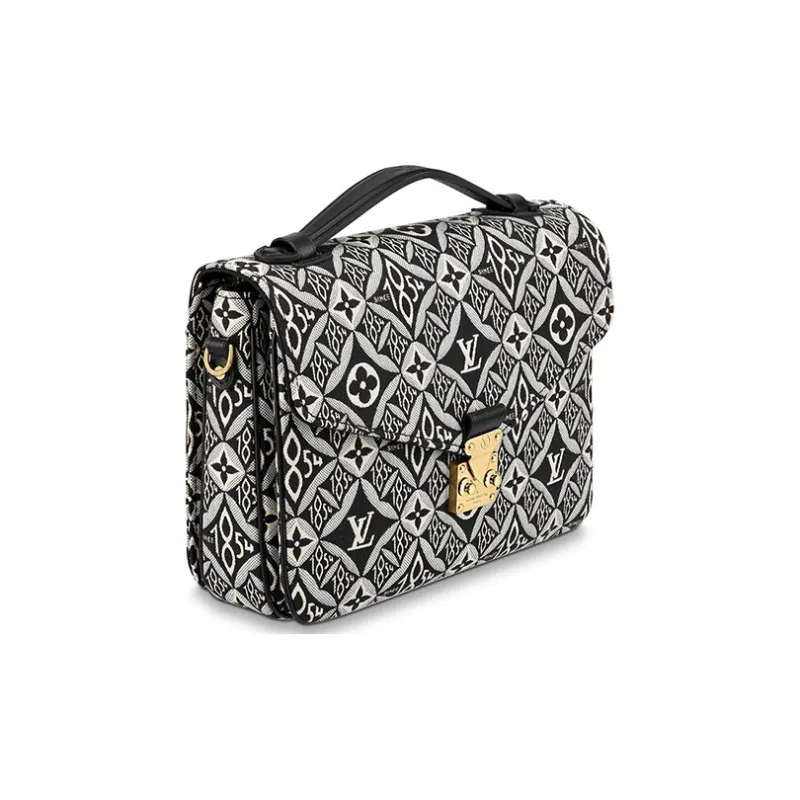 LOUIS VUITTON Pochette Metis Mm Since 1854 Jacquard Gray/Black-1