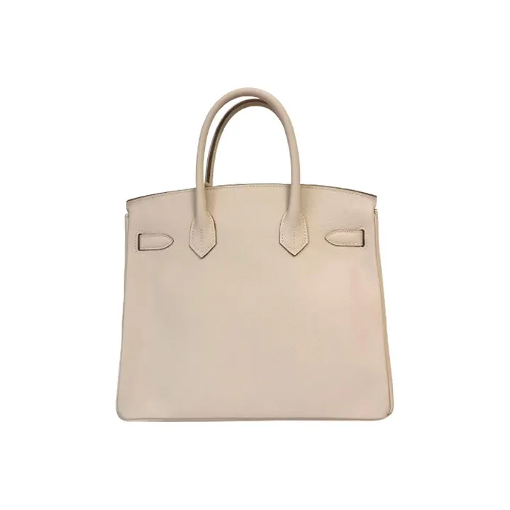 HERMES Birkin Epsom Leather Birkin Bag Handbags Women's 10 Craie Milkshake White-2