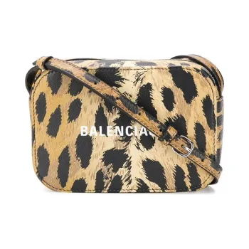 Balenciaga Cow Leather Camera Bag Shoulder Bag Crossbody Bag Regular Women's Black Yellow Multicolor