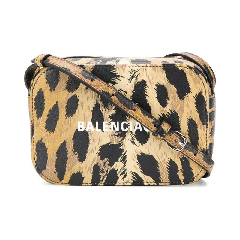 Balenciaga Cow Leather Camera Bag Shoulder Bag Crossbody Bag Regular Women's Black Yellow Multicolor-0