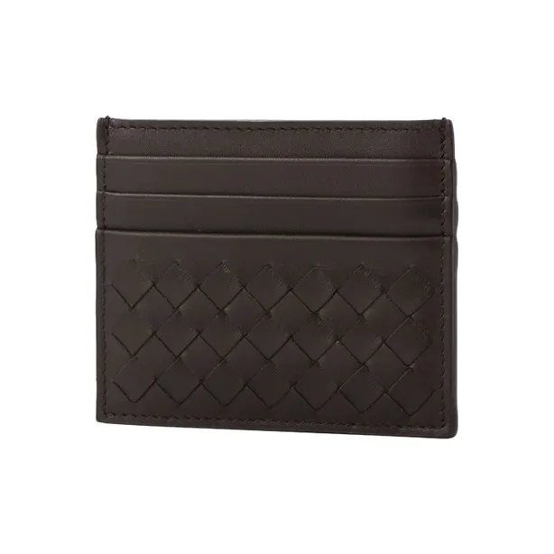 Bottega Veneta Cow Leather Card Holder Men's Dark Umber-1