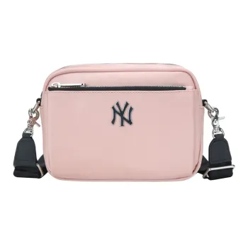 MLB Nylon Fabric Camera Bags Shoulder Bag Crossbody Bag Regular Unisex Cherry Blossom Pink