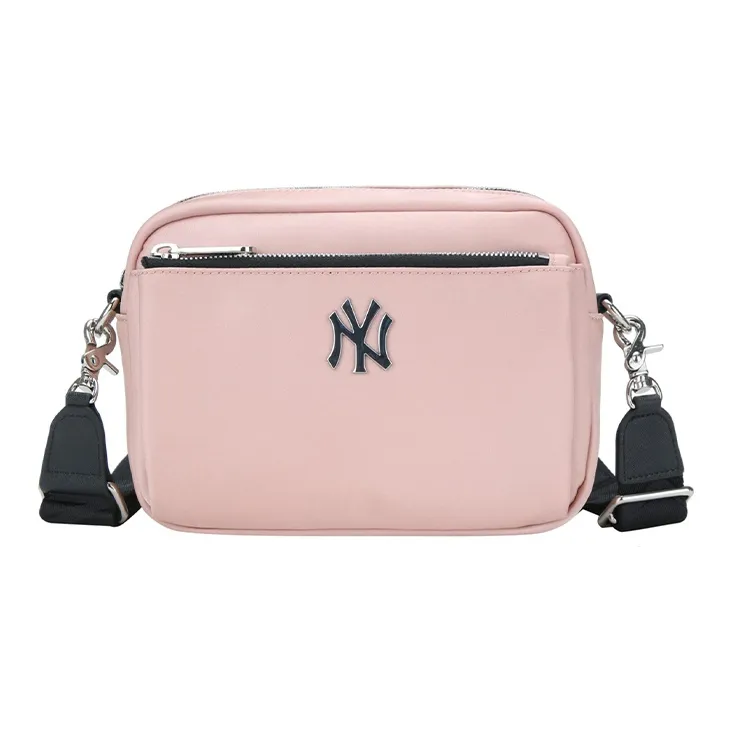 MLB Nylon Fabric Camera Bag, Shoulder Bag, Crossbody Bag Regular Unisex Cherry Blossom Pink-0