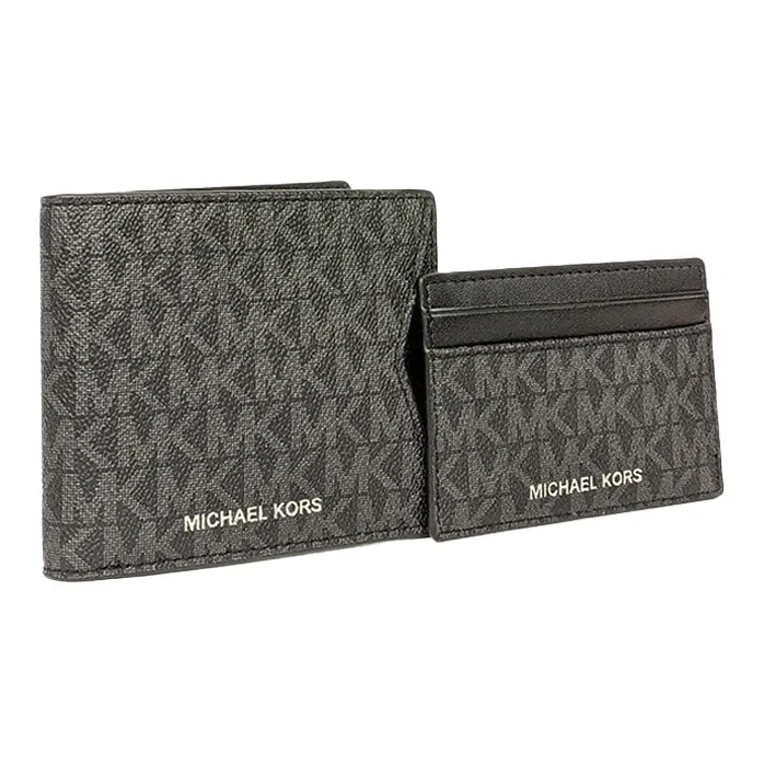 MICHAEL KORS MICHAEL KORS Handbag Collection Billford Canvas Wallet Men's Black-2