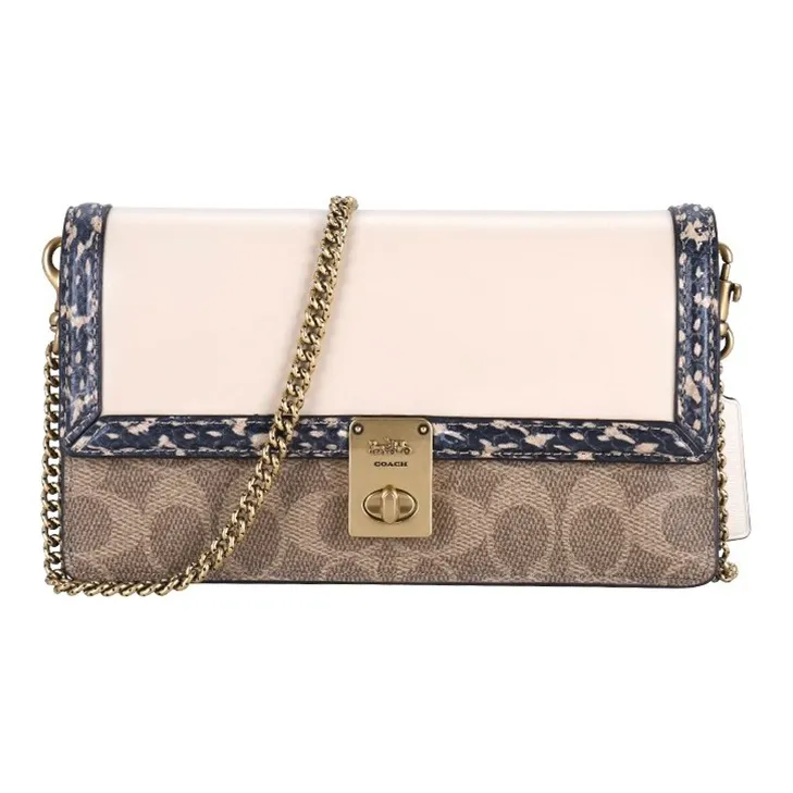 COACH Hutton PVC Chain Bag Shoulder Bag Women's Multicolor-0