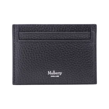 Mulberry Grained Leather Card Holder Women's Black