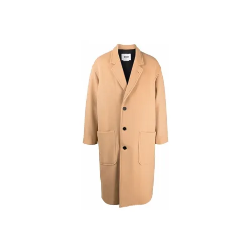 MSGM Coats Men Light Brown