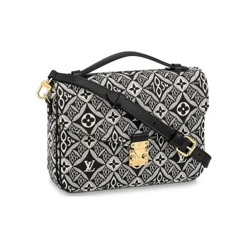 LOUIS VUITTON Pochette Metis Mm Since 1854 Jacquard Gray/Black