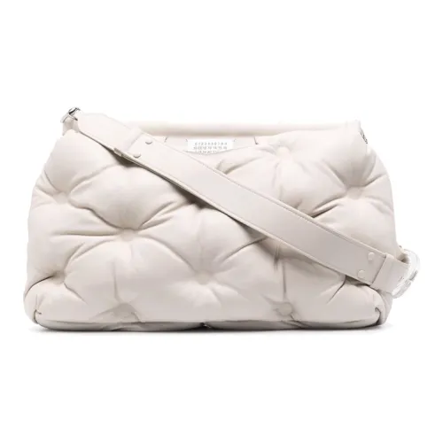 Maison Margiela Glam Slam Sheepskin Cloud Bag Pillow Bag Handheld Crossbody Bag Women's Ivory White