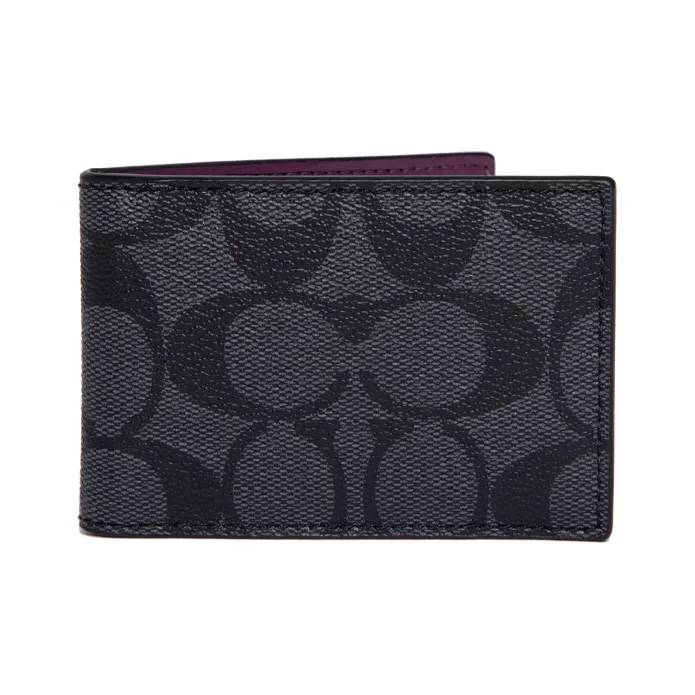 COACH Disney, Collaboration 3 IN 1 Wallet PVC 3 in 1 Wallet Regular Men's Black-3