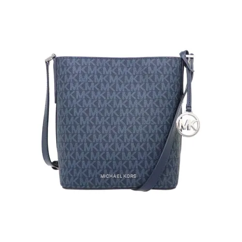 MICHAEL KORS MICHAEL KORS Handbag Collection Kimberly Canvas/Leather Crossbody Bag Small Size Women's Marine Blue