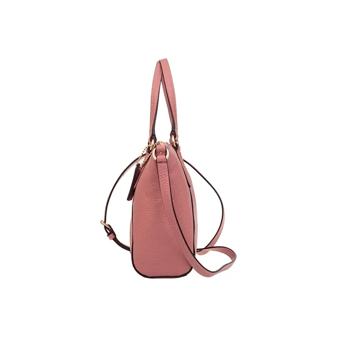 COACH Kelsey Leather Handbag Women's Pink-3