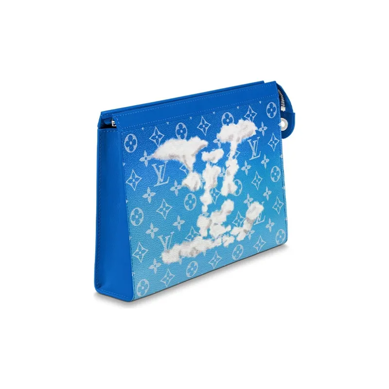 LOUIS VUITTON Pochette A4 Clouds Monogram Blue-1