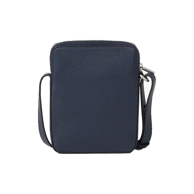 KENZO Cow Leather Cell Phone Pouch Unisex Dark Blue-1