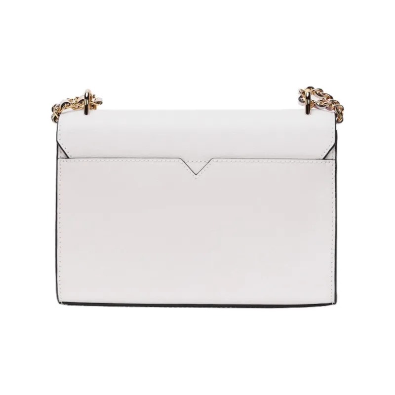 MICHAEL KORS Rose Cow Leather Shoulder Bag Crossbody Bag Medium Size Women's Pure White-3