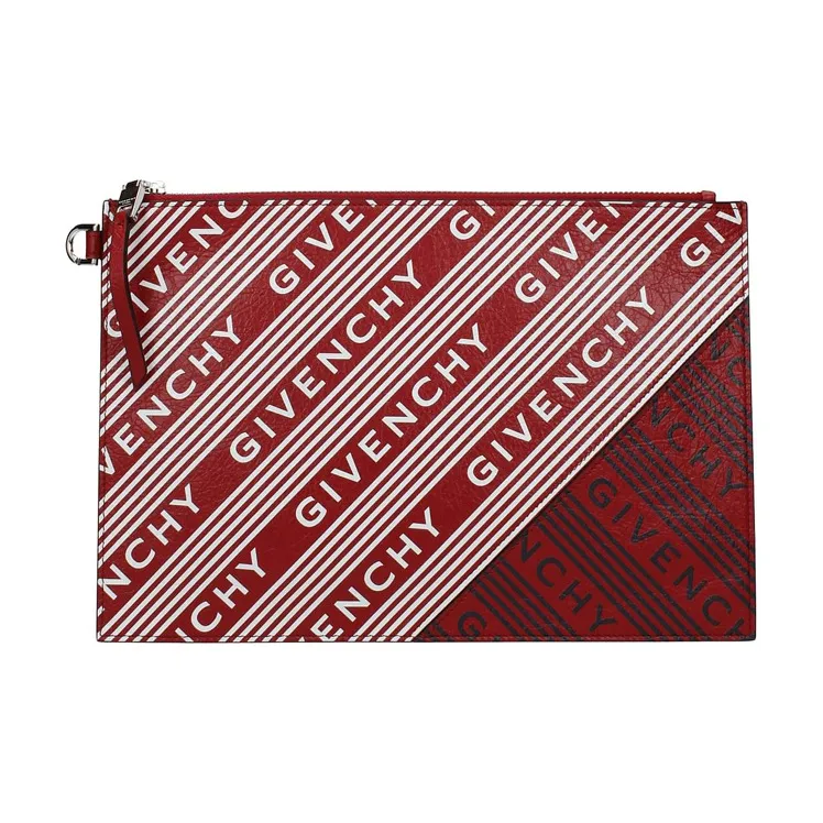 Givenchy Leather Clutch Women's Red-1