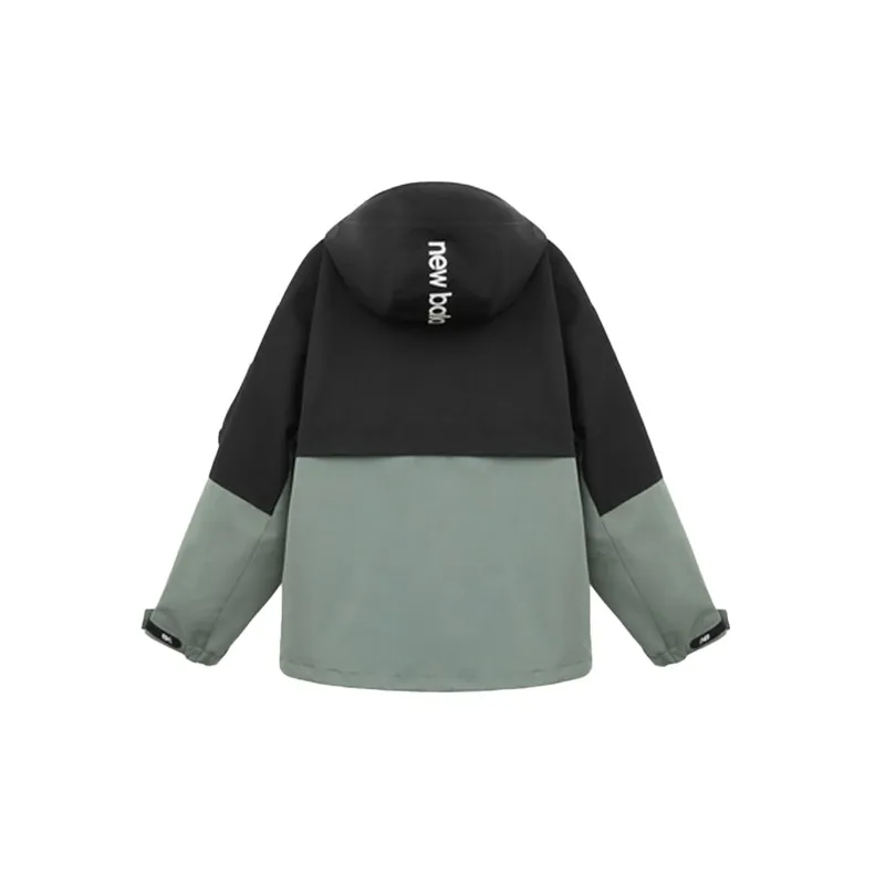 New Balance Jackets Unisex Black Green Multicolor-1