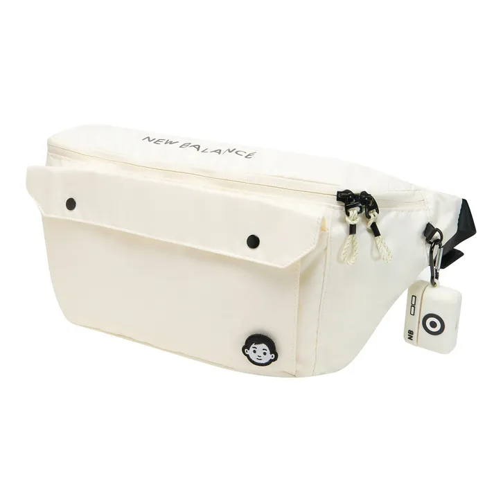 New Balance Noritake Collaboration Fabric Shoulder Bag, Crossbody Bag, Fanny Pack Regular Unisex Ivory White-1