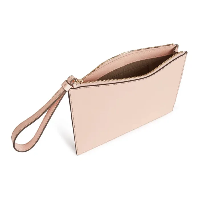 Furla LINE FRIENDS Collaboration Leather Clutch Wrist Bag Envelope Bag Small Size Women's Pink Multicolor-2