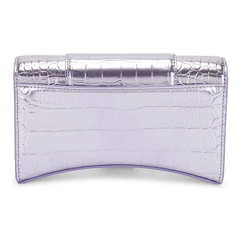 Balenciaga Calfskin Crossbody Bag, Shoulder Bag Women's Light Purple-1