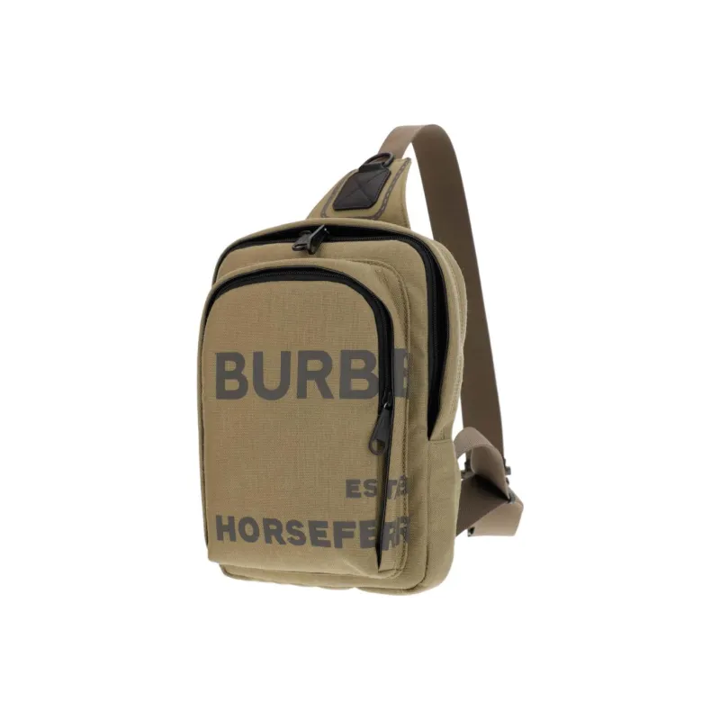 Burberry Cotton Sling Bag Men's Green-1