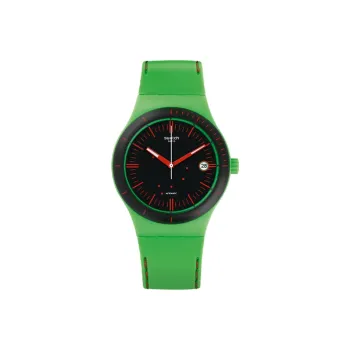 SWATCH Men 42mm Black Watch SUTG401