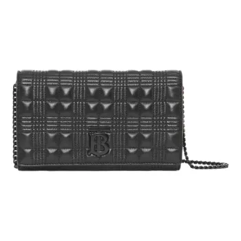 Burberry Lambskin Wallet Women's Black