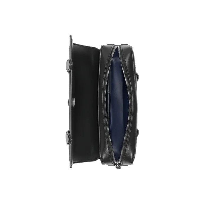 MONTBLANC Meisterstuck Leather Messenger Bag, Crossbody Bag, Shoulder Bag Men's Black-4