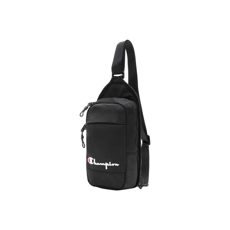 Champion Fabric Shoulder Bag Regular Unisex Black/Oatmeal Gray/Ginger Yellow/Light Egg White-1