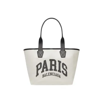 Balenciaga Cow Leather Totes Handbags Large Size Women's White