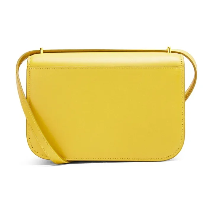 LOEWE Goya Silk Calfskin Handbag, Shoulder Bag, Crossbody Bag, Clutch Trumpets Women's Yellow-2