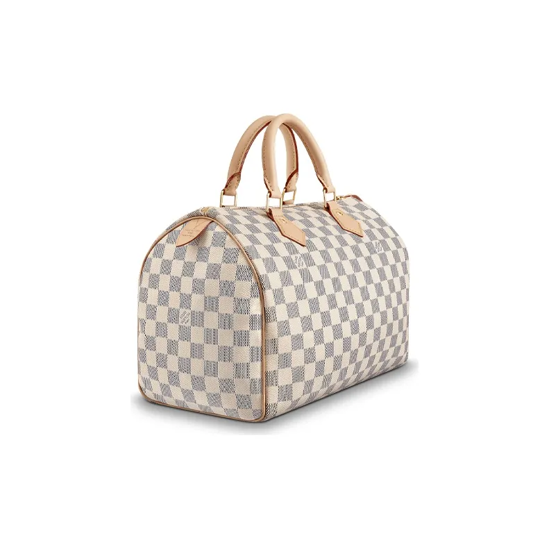 LOUIS VUITTON Speedy Canvas Pillow Bag Handbag 30 Women's White-1