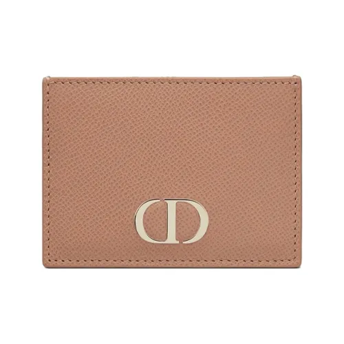 DIOR 30 Montaigne Series Leather Card Holder Bag Pink