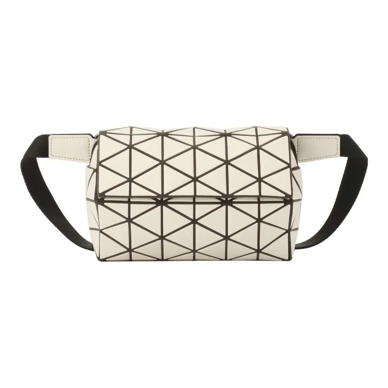 ISSEY MIYAKE Carton Polyester Fanny Pack Medium Size Unisex Ivory White-0