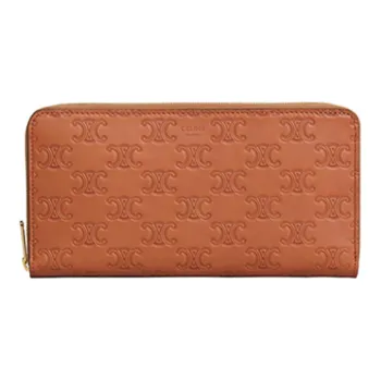 CELINE Clutch Coin Purse Card Holder Wallet Women's Brown