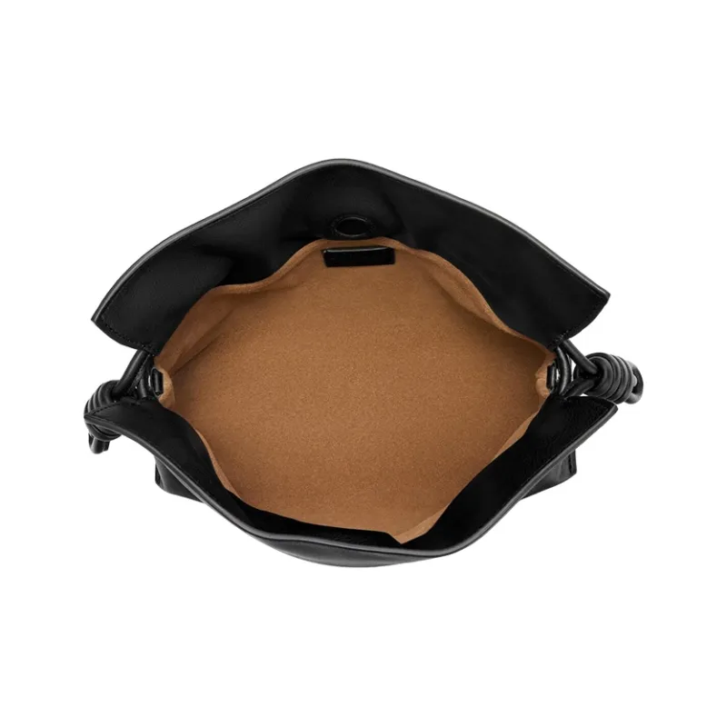 LOEWE Flamenco Nappa Cowhide Small Lucky Bag Clutch Mini Women's Black-2