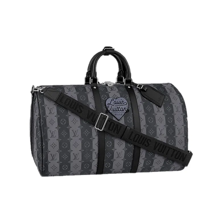 LOUIS VUITTON X Nigo Keepall Bandouliere 55 Monogram Stripes Eclipse-1