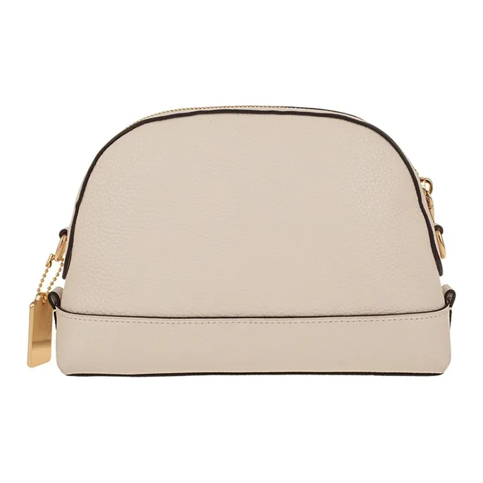 COACH Dome Cow Leather Dome Bag Shoulder Bag Small Size Women's White-2