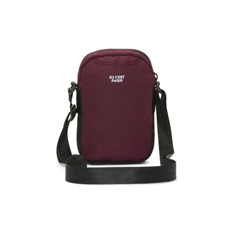 Jordan Polyester Shoulder Bag Regular Unisex Black Bordeaux Red-2