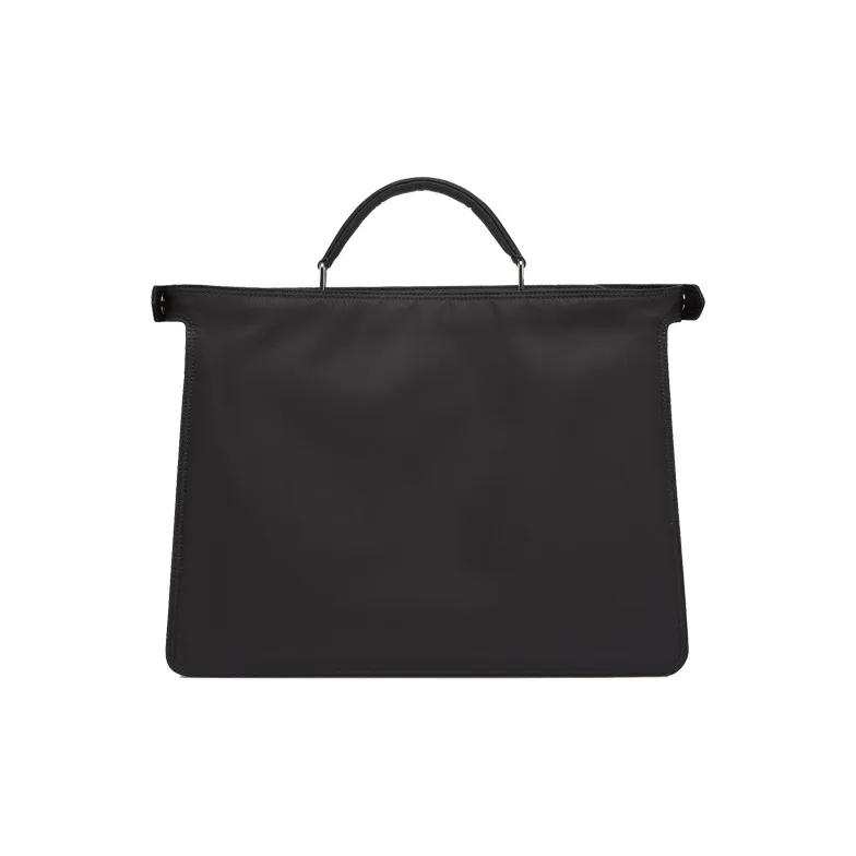 FENDI Peekaboo ISeeU Polyester Tote Bag, Shopping Bag, Handbag, Shoulder Bag, Crossbody Bag Medium Size Men's Black-3