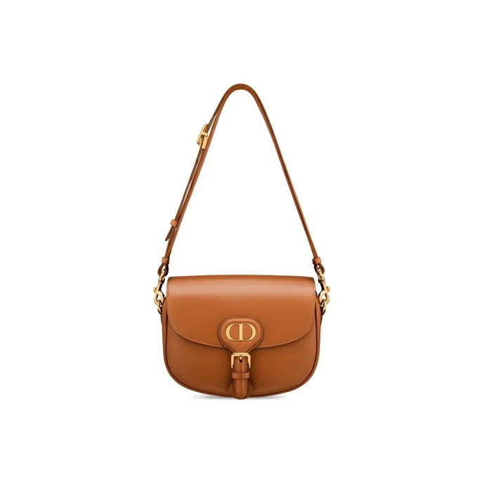 DIOR Bobby Smooth Finish Calfskin Crossbody Bag Shoulder Bag Women's Camel-4