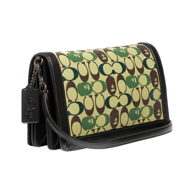 Bape Black X COACH Riley Crossbody Bags-1