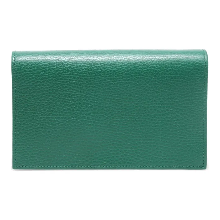 GUCCI Cow Leather Messenger Bag Envelope Bag Wallet Crossbody Bag Shoulder Bag Women's Green-2