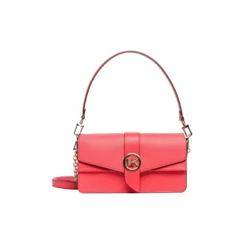 MICHAEL KORS Leather Shoulder Bag Women's Red