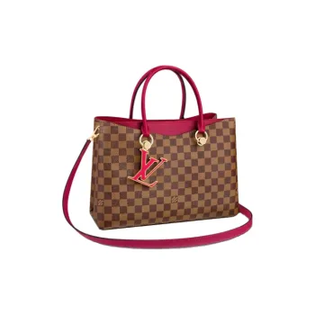 LOUIS VUITTON Leather Handbag, Shoulder Bag Women's Red