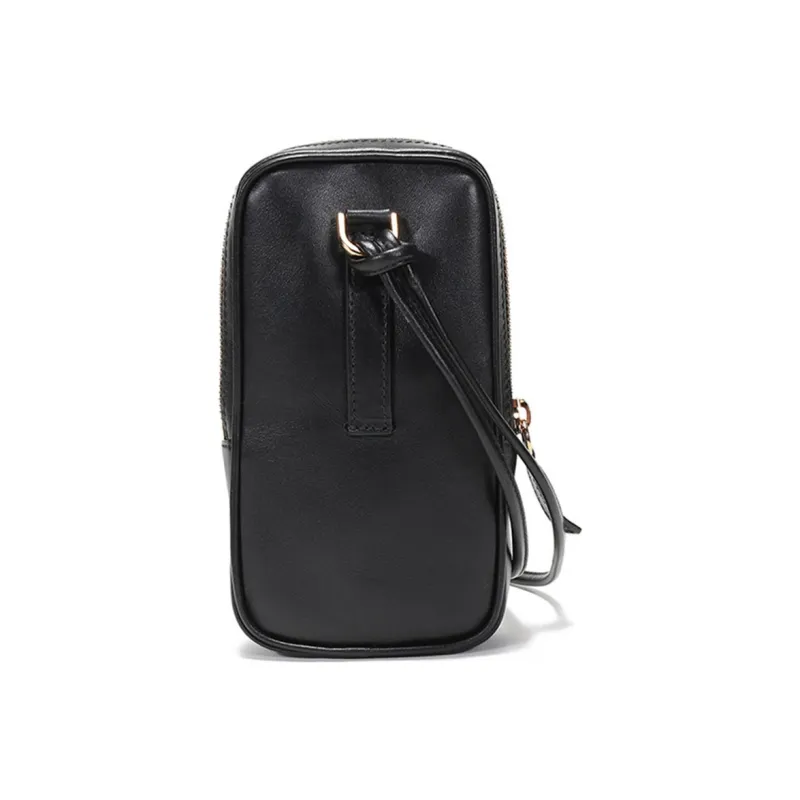 VERSACE Leather Hanging Bag Cell Phone Case Shoulder Bag Regular Men's Black-3