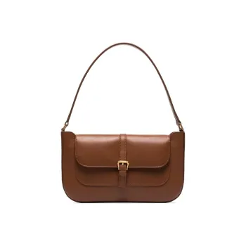 By Far Miranda Leather Handbag, Shoulder Bag Women's Brown